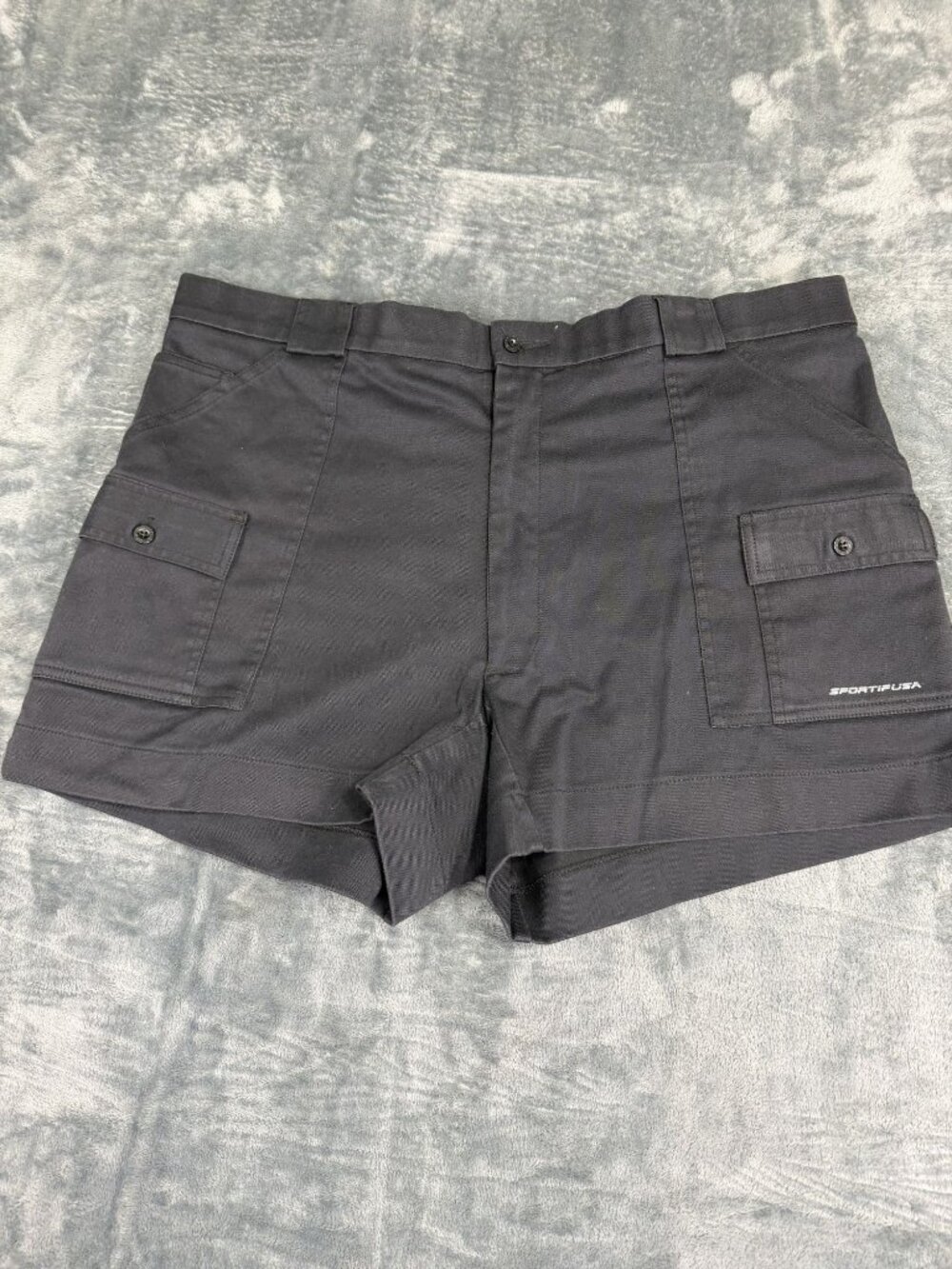Sportif USA Mens Black Cargo Shorts Size 42